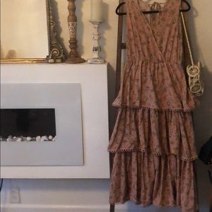 Layered floral dress